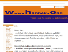 Tablet Screenshot of hrobak.org